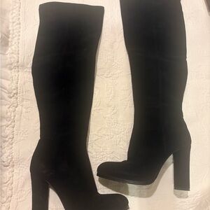 Vero Cuoio Black Over the Knee Boots